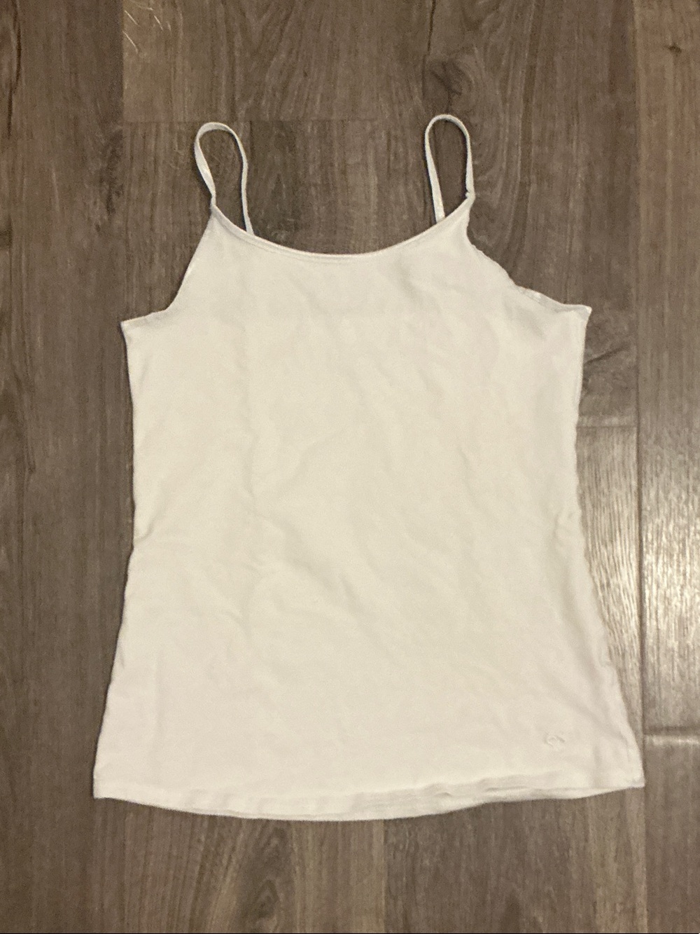 Justice White Spaghetti Strap Tank Top